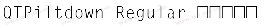 QTPiltdown Regular字体转换